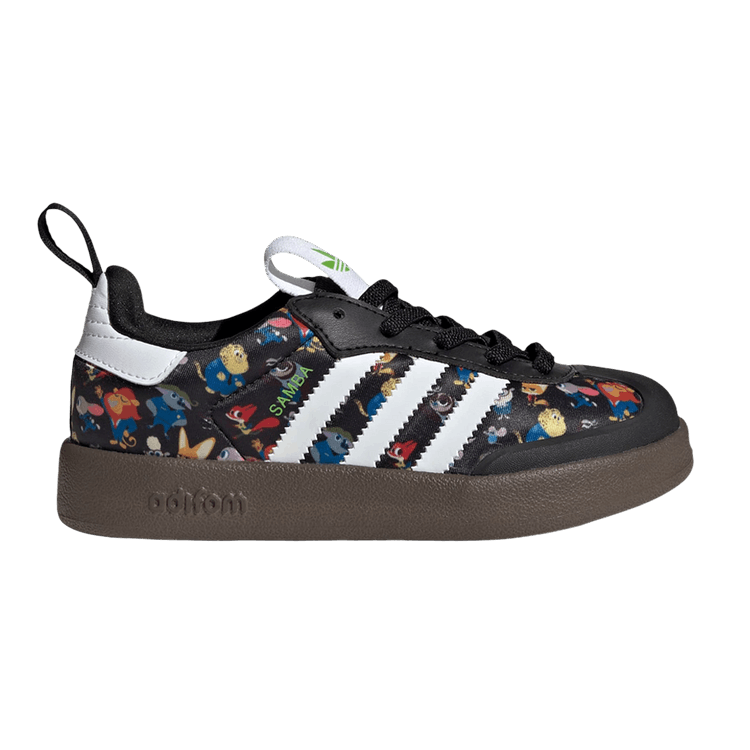Disney x adidas AdiFOM Samba 360 C 'Zootopia' — Core Black/Cloud White/Gum