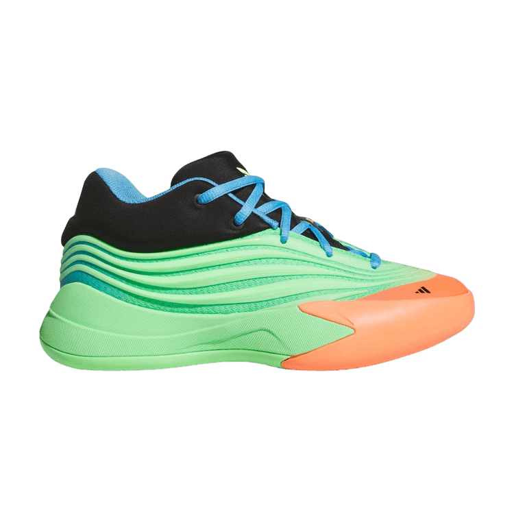 adidas Dame X J 'Dame's Light' — Lime Burst/Signal Orange/Blue Burst