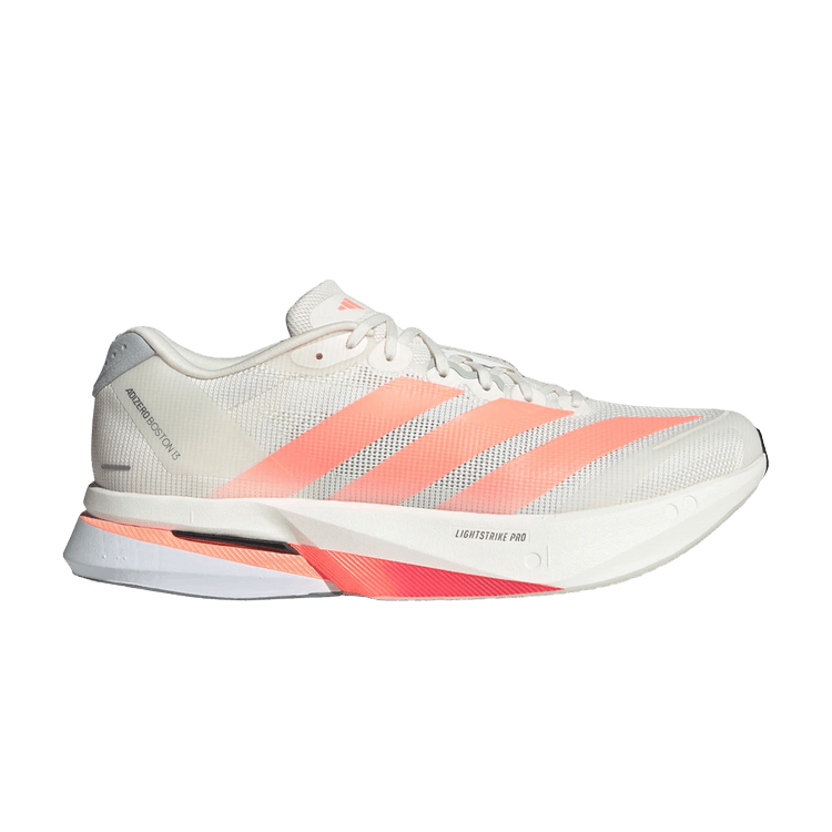 adidas Adizero Boston 13 'Off White Lucid Orange Grey' — Off White/Lucid Orange/Grey