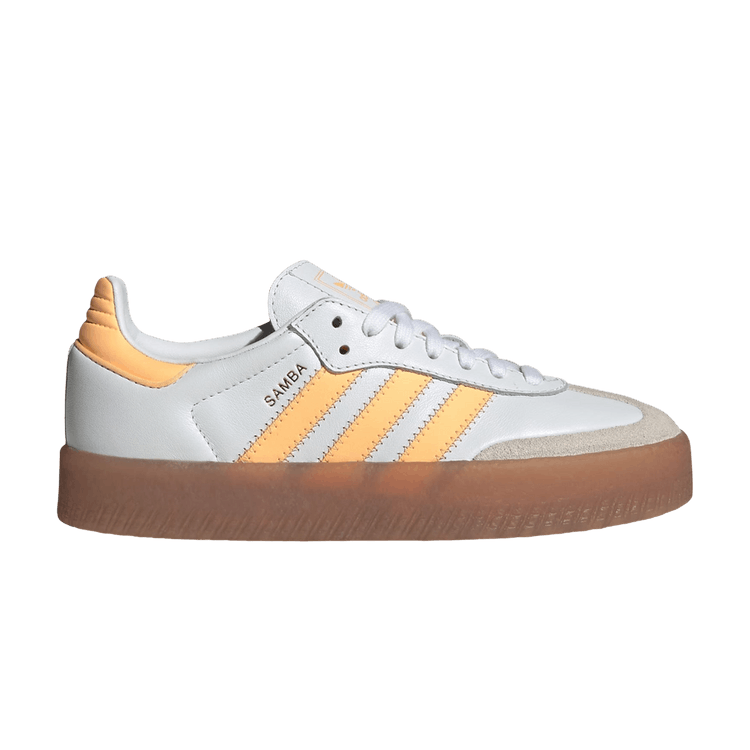 adidas Sambae J 'Cloud White Acid Orange Gold Metallic' — Cloud White/Acid Orange/Gold Metallic