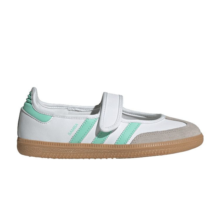 adidas Samba Jane J 'Cloud White Easy Green Gum' — Cloud White/Easy Green/Gum