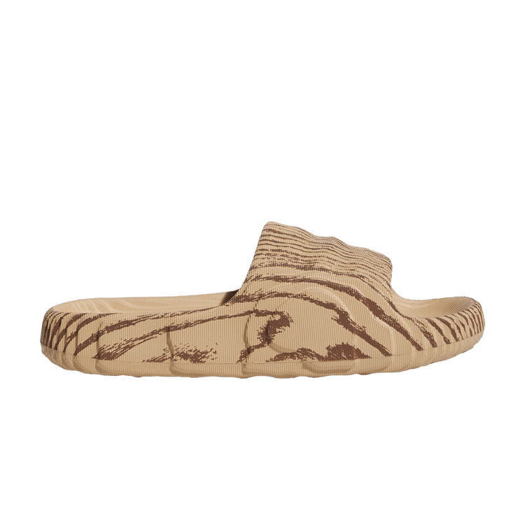 adidas Adilette 22 Slide 'Magic Beige' — Magic Beige/Magic Beige/Collegiate Green