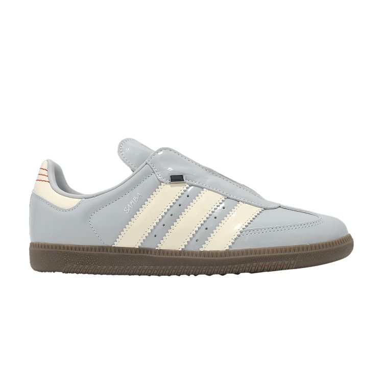 Adidas Samba OG 'Matte Silver Patent' — Matte Silver/Chalk White/Better Scarlet