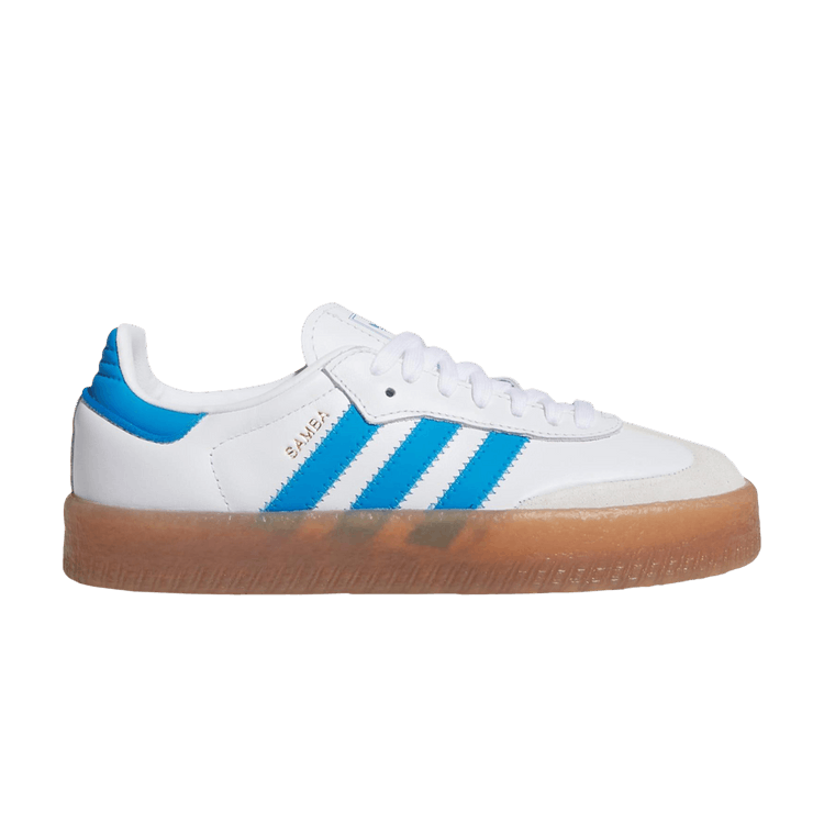 adidas Sambae J 'White Bright Blue' — Cloud White/Bright Blue/Gold Metallic