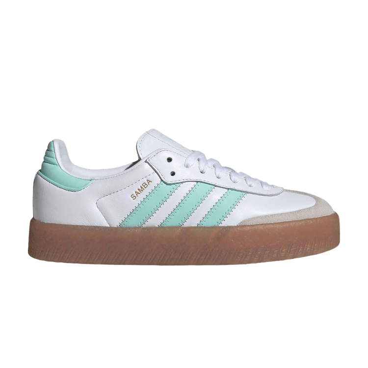 adidas Sambae J 'Cloud White Mint' — Cloud White/Clear Mint/Gold Metallic