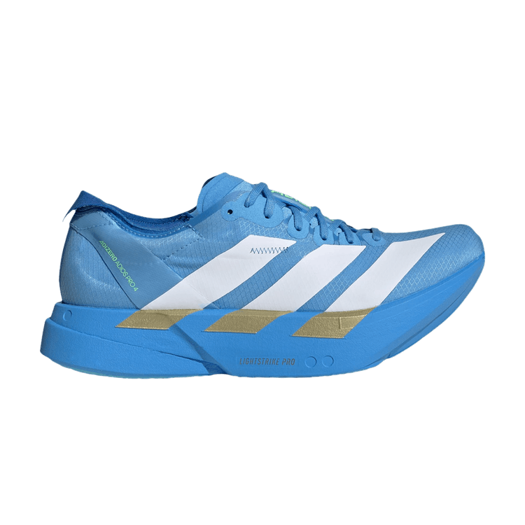 adidas Wmns Adizero Adios Pro 4 'Cloud White Blue Lime Burst' — Cloud White/Cloud White/Lime Burst