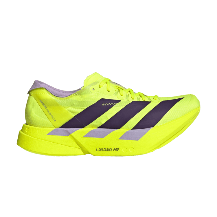 adidas Wmns Adizero Adios Pro 4 'Solar Yellow Aurora Plum Powder Plum' — Solar Yellow/Aurora Plum/Powder Plum