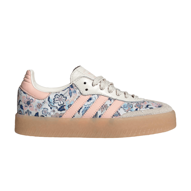 Liberty London x adidas Sambae Big Kid 'Off White Blush Pink Gum' — Off White / Blush Pink / Gum