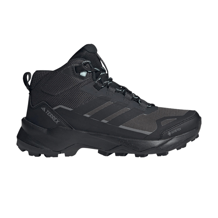 adidas Wmns Terrex Skychaser AX5 Mid GORE-TEX 'Carbon Black' — Carbon/Core Black/Semi Flash Aqua