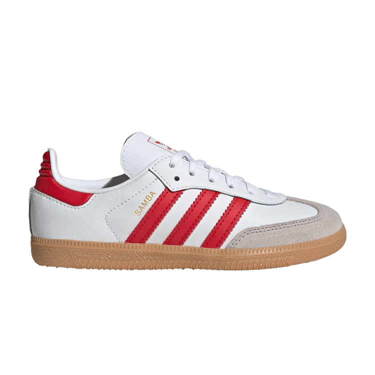 adidas Samba OG C 'White Scarlet Gum' — Cloud White/Better Scarlet/Gum