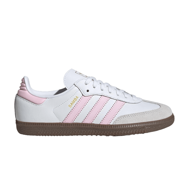 adidas Samba OG J 'White Clear Pink Gum' — Cloud White/Clear Pink/Gum
