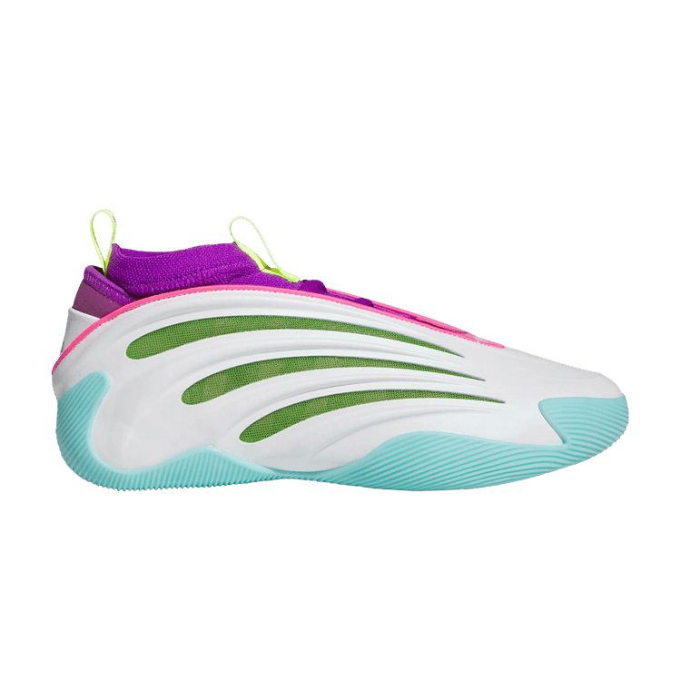 Jalen Williams x adidas Harden Vol. 9 'White Lucid Lime Pink' — Footwear White/Lucid Lime/Lucid Pink