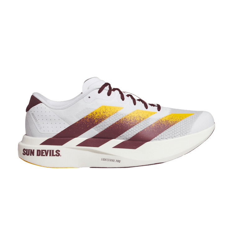 NCAA x adidas Adizero Evo SL 'Arizona State' — Footwear White/Team Maroon/Team College Gold