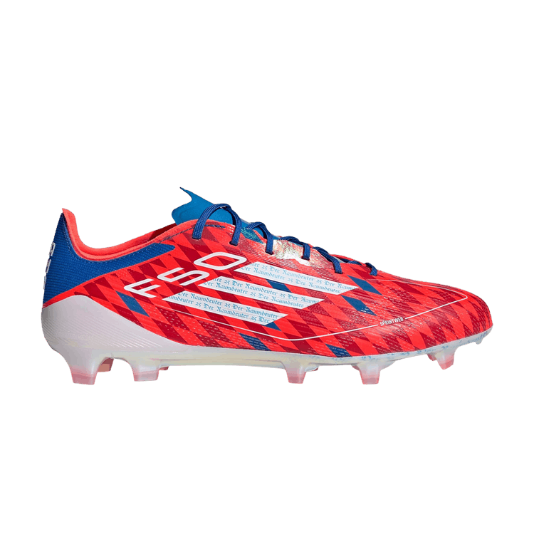 Thomas Müller x adidas Adizero F50 Elite FG 'Raumdeuter' — Solar Red/Cloud White/Red