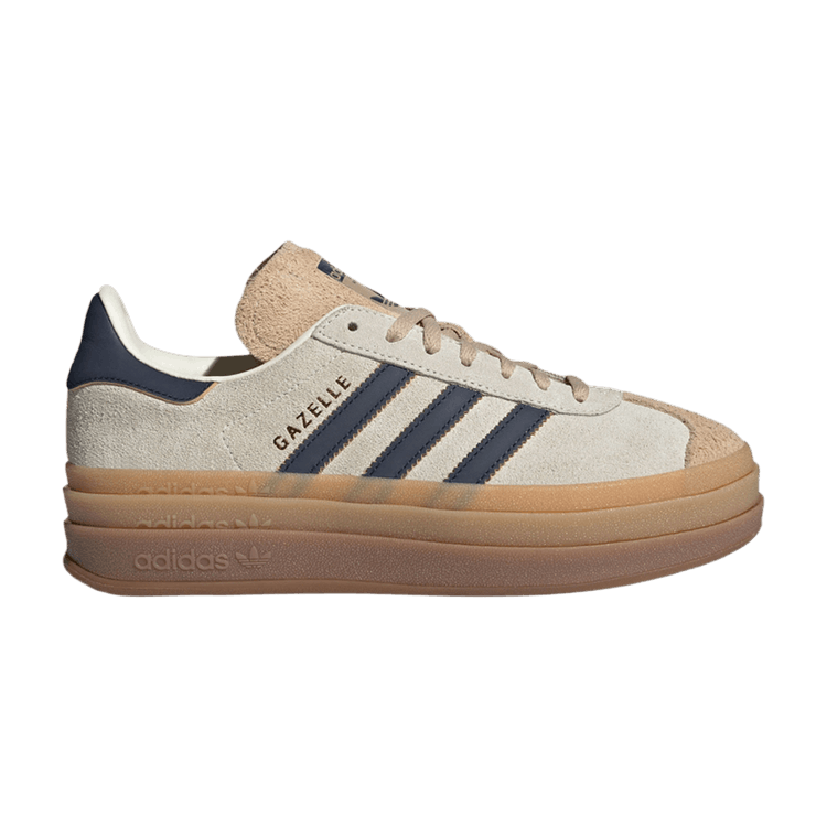 adidas Wmns Gazelle Bold 'Cream Night Indigo' — Cream White/Night Indigo