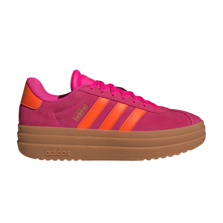 adidas Wmns VL Court Bold 'Shock Pink' — Shock Pink/Cloud White/Gold Metallic