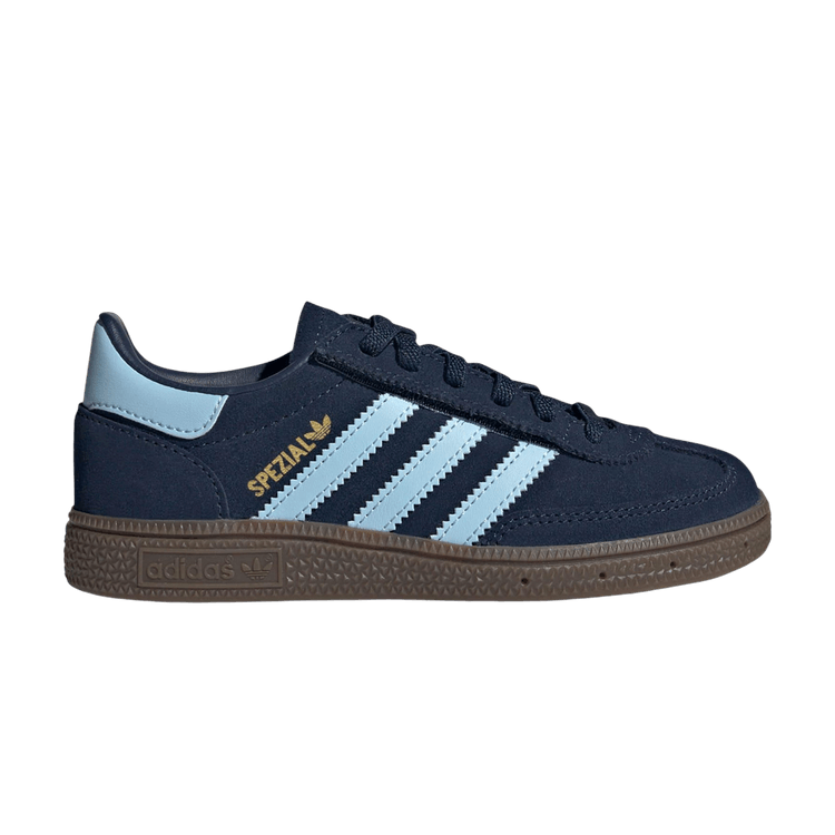 adidas Handball Spezial Little Kid 'Collegiate Navy Clear Sky Gum' — Collegiate Navy / Clear Sky / Gum