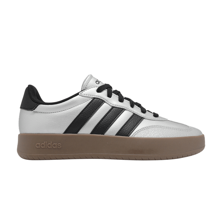 Adidas Barreda 'Silver Metallic Black Gum' — Silver Metallic/Core Black/Gum
