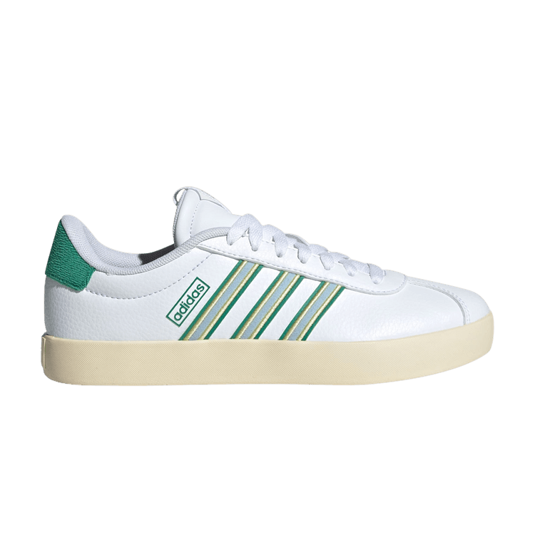adidas VL Court 3.0 'White Semi Court Green' — Cloud White/Glow Blue/Semi Court Green