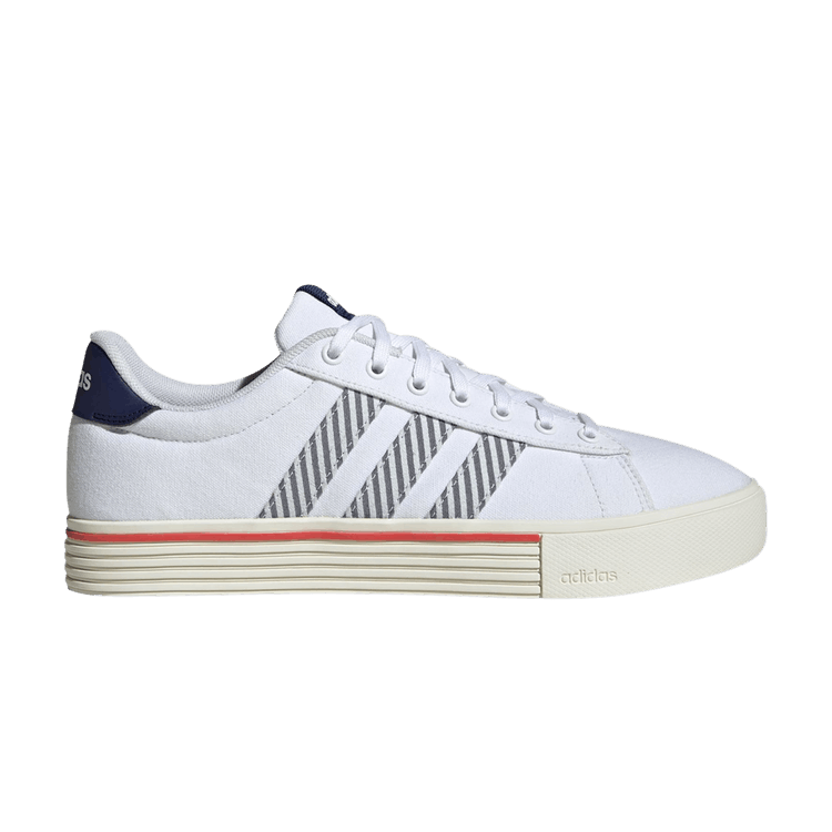adidas Daily 4.0 'Striped Textile' — Cloud White/Dark Blue/Off White