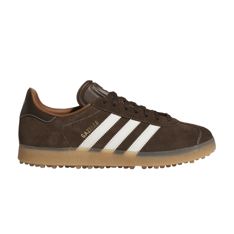 adidas Gazelle Spikeless Golf 'Dark Brown' — Dark Brown/Chalk White/Gum