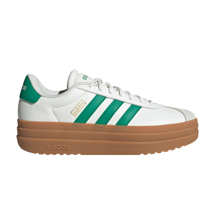Adidas VL Court Bold 'White Court Green Gum' — Core White/Court Green/Gold Metallic