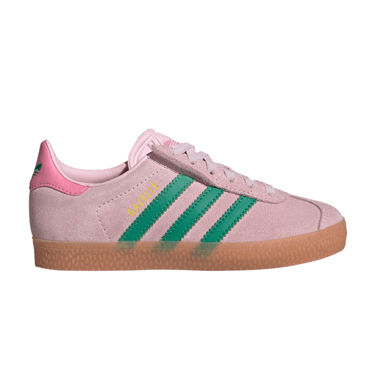 adidas Gazelle Comfort Closure El C 'Clear Pink Court Green' — Clear Pink/Court Green/Bliss Pink