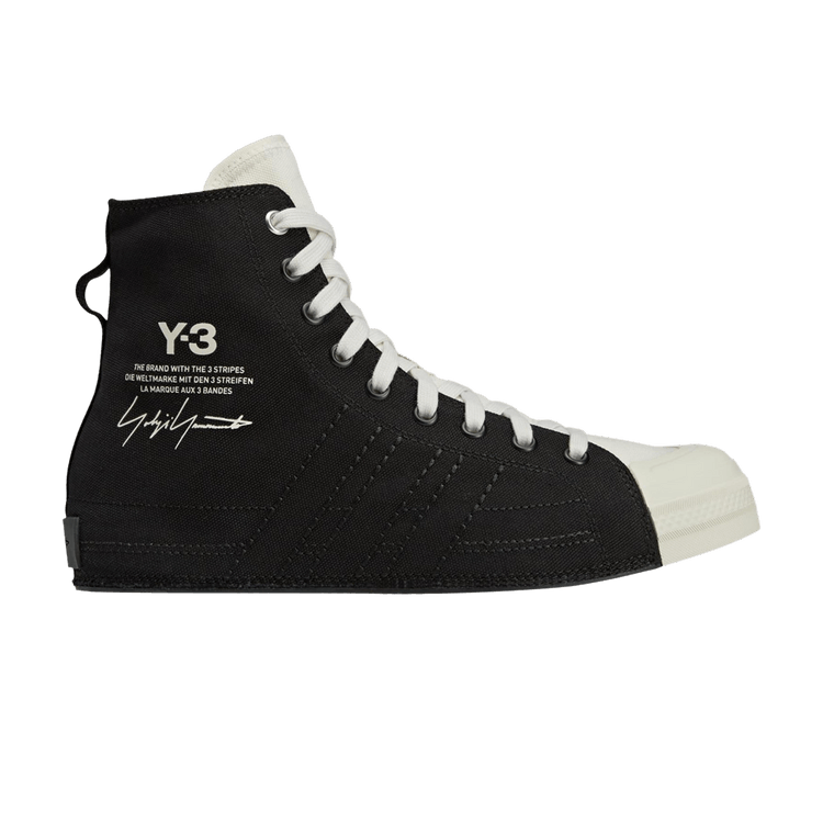 Adidas Y-3 Nizza High 'Black White' — Orbit Grey/Orbit Grey/Black