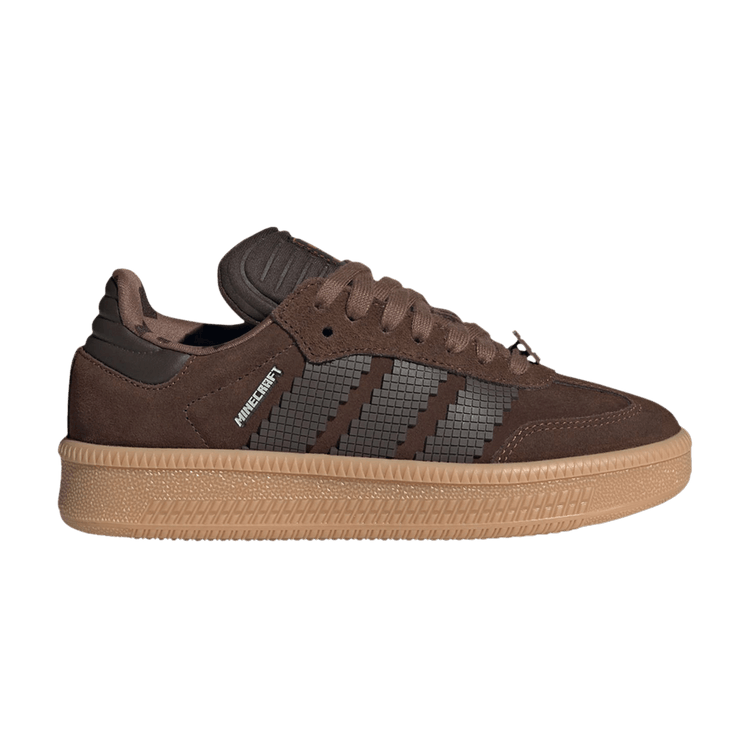 Minecraft x adidas Samba XLG J 'Spider' — Brown/Dark Brown/Trace Brown
