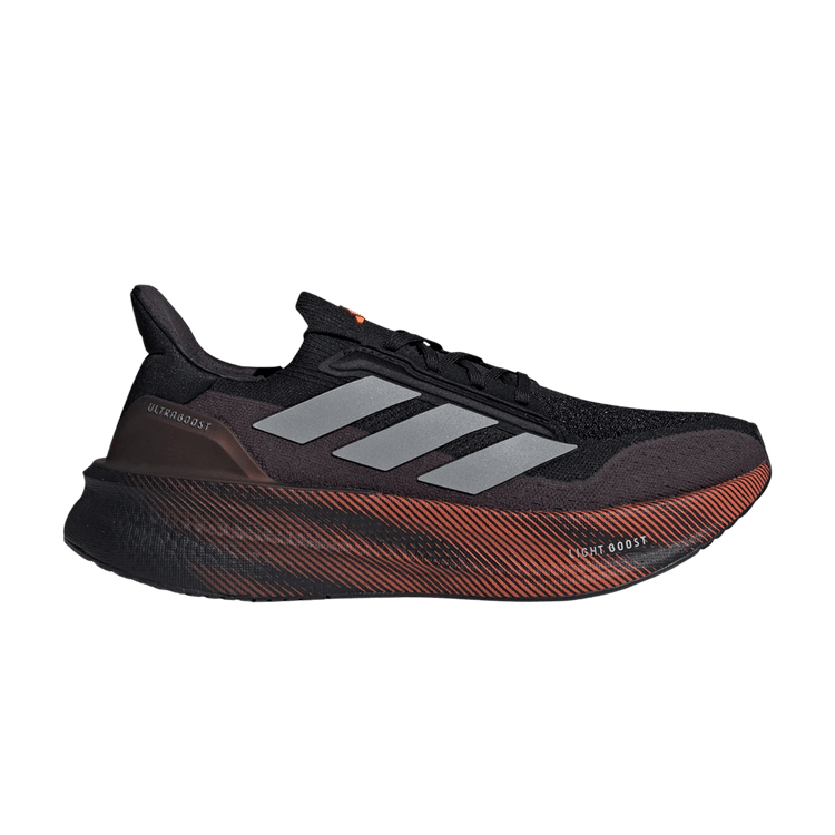 adidas Ultraboost 5X 'Core Black Silver Metallic Lucid Orange' — Core Black/Silver Metallic/Lucid Orange