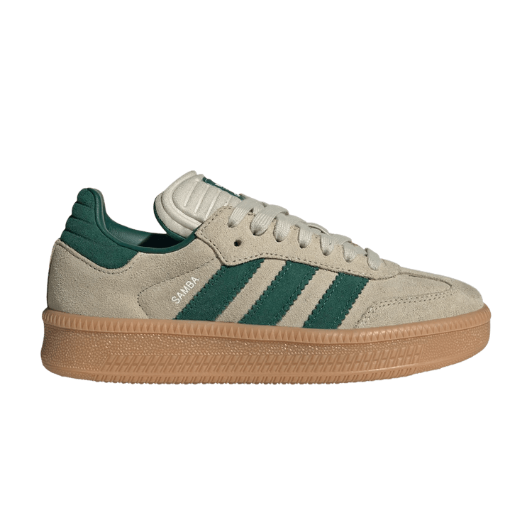adidas Samba XLG J 'Putty Grey Collegiate Green' — Putty Grey/Collegiate Green/Gum