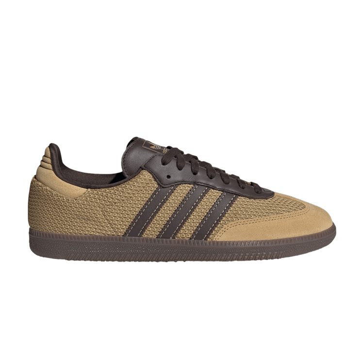 adidas Samba OG 'Golden Beige Dark Brown Gum' — Golden Beige/Dark Brown/Gum