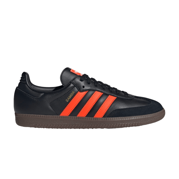 adidas Samba OG 'Black Impact Orange Gum' — Core Black/Impact Orange/Gum