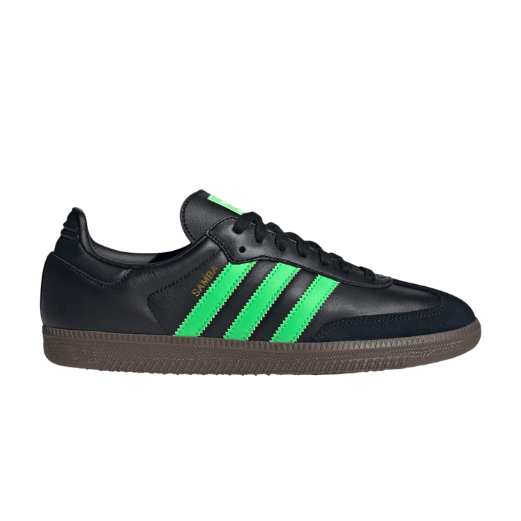 adidas Samba OG 'Black Screaming Green Gum' — Core Black/Screaming Green/Gum