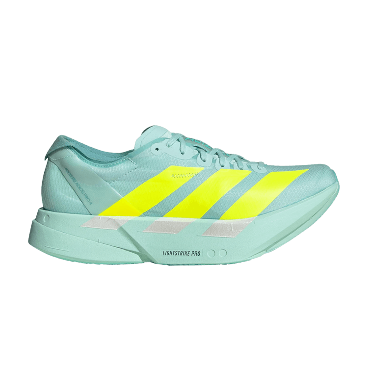 adidas Wmns Adizero Adios Pro 4 'Semi Flash Aqua Lucid Lemon' — Semi Flash Aqua/Lucid Lemon/Mint Ton