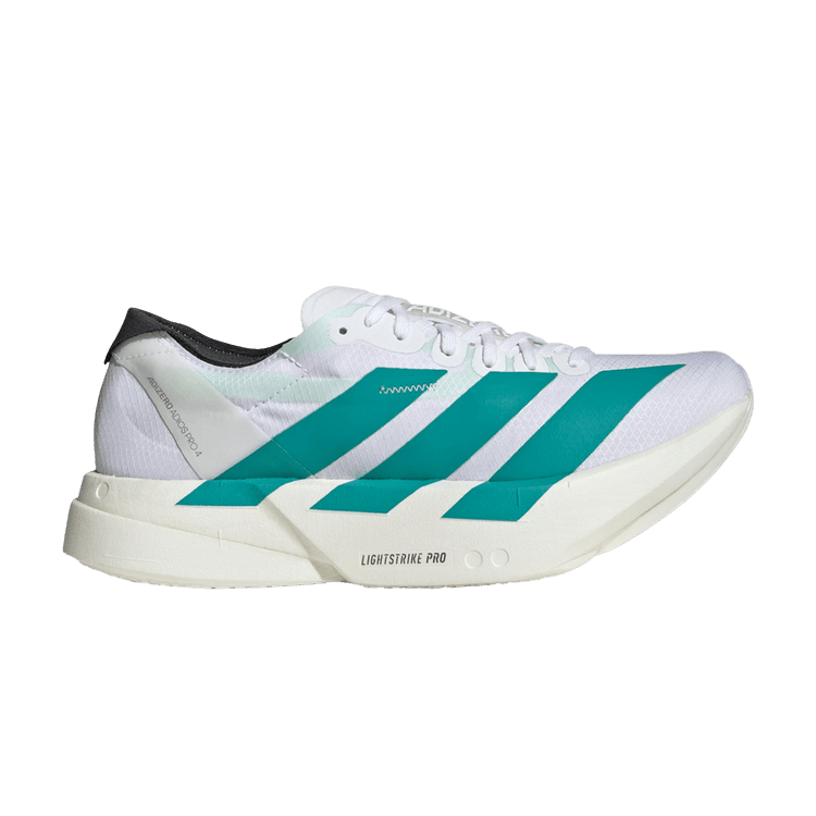 adidas Wmns Adizero Adios Pro 4 'White Pure Teal' — Cloud White/Pure Teal/Carbon