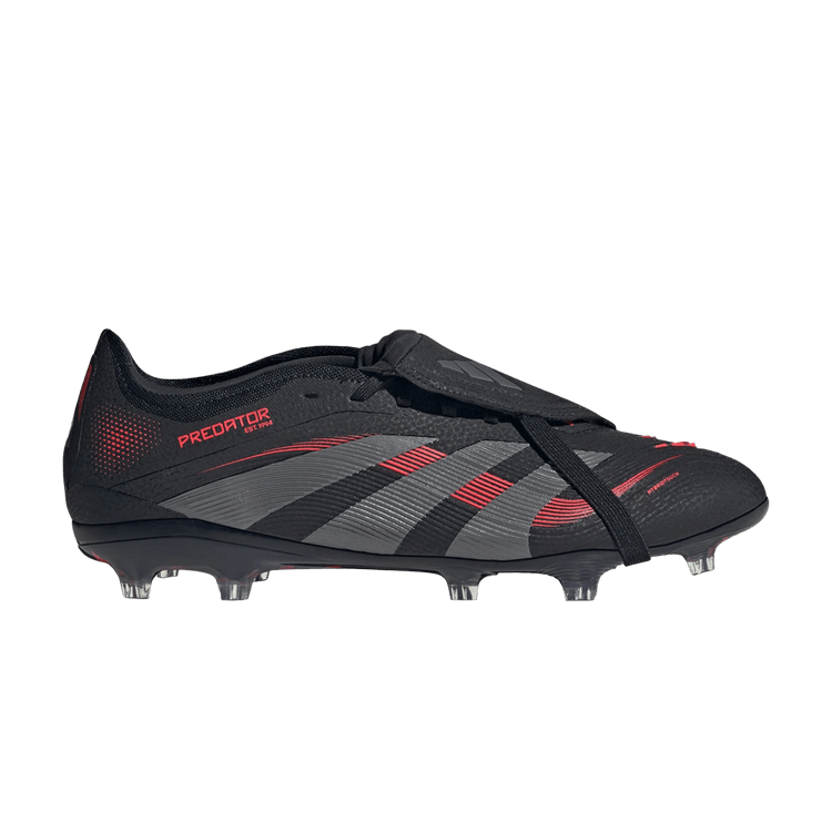 adidas Predator 24 Pro Foldover Tongue FG 'Stealth Victory Pack' — Core Black/Grey Four/Lucid Red