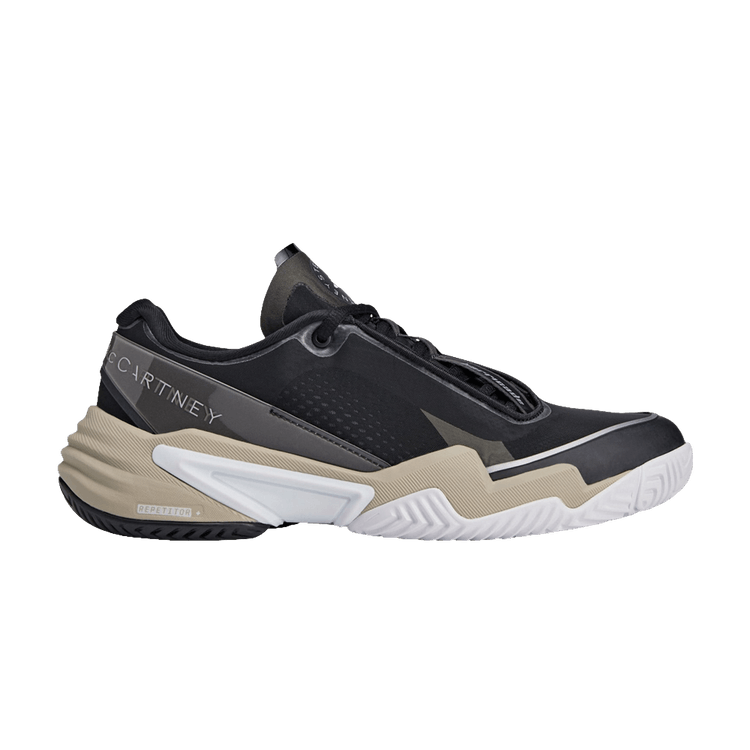 Stella McCartney x adidas Wmns Barricade 'Core Black Silver Metallic Almond Milk' — Core Black/Silver Metallic/Almond Milk