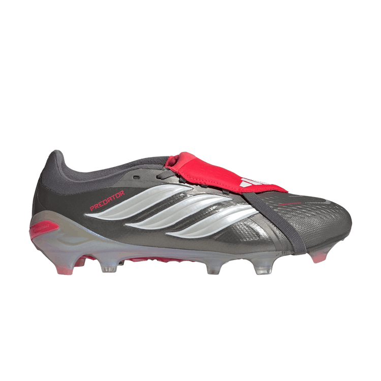 adidas Predator Pro Fold Over Tongue FG 'Iron Metallic Zero Metalic Lucid Red' — Iron Metallic/Zero Metalic/Lucid Red