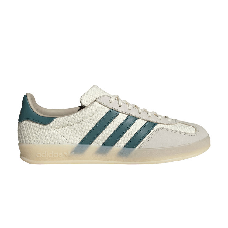 adidas Gazelle Indoor 'Cotton Weave Pack - Cream Preloved Teal' — Cream White/Preloved Teal/Wonder White