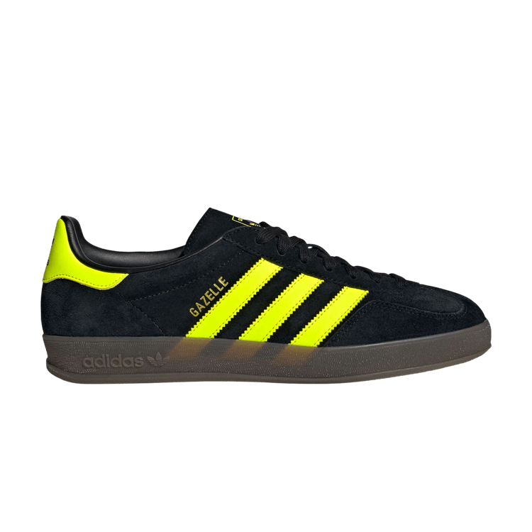 adidas Gazelle Indoor 'Black Solar Yellow' — Core Black/Solar Yellow/Cloud White