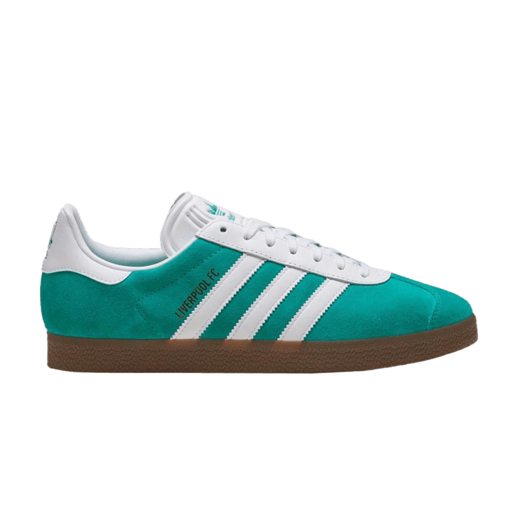 Liverpool FC x adidas Gazelle 'Third Kit' — Sea Green/White/Metallic Gold