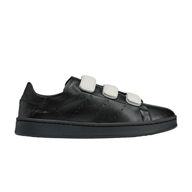Adidas Y-3 Stan Smith Hook and Loop 'Black White' — Black/Black/Orbit Grey