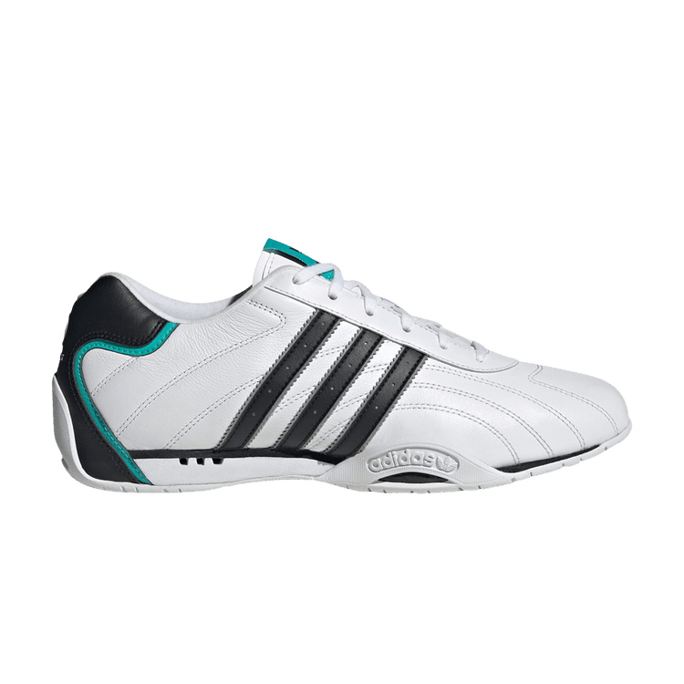 Mercedes-AMG Petronas Formula One Team x adidas Adi Racer Low 'White Black Silver Metallic' — Cloud White/Core Black/Silver Metallic