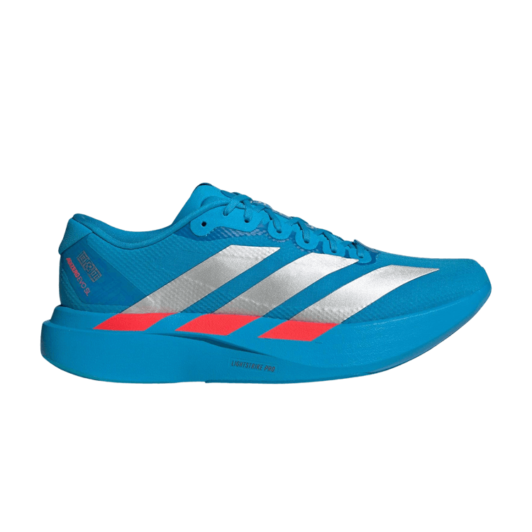adidas Wmns Adizero Evo SL 'Solar Blue' — Solar Blue/Silver Metallic/Lucid Red