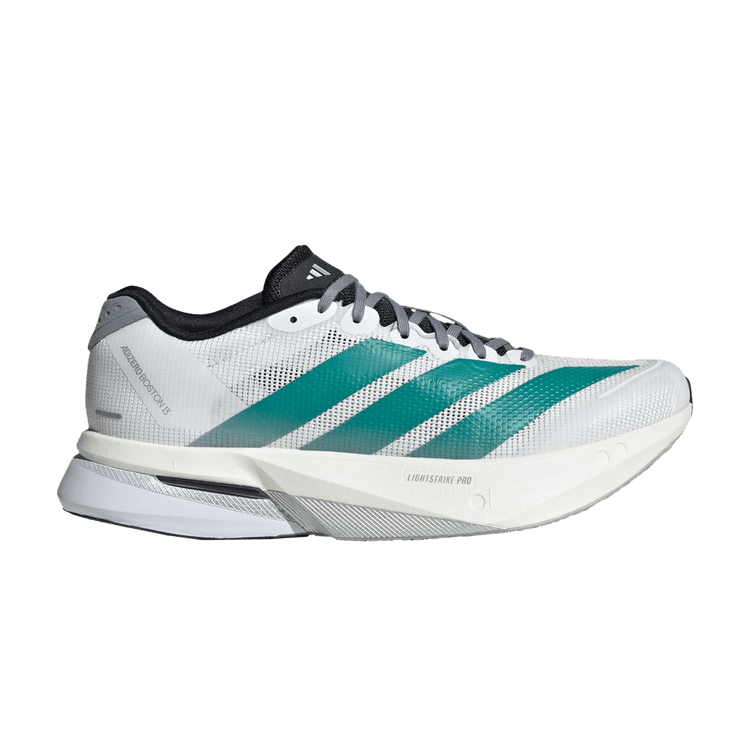 adidas Wmns Adizero Boston 13 'White Pure Teal' — Cloud White/Pure Teal/Grey