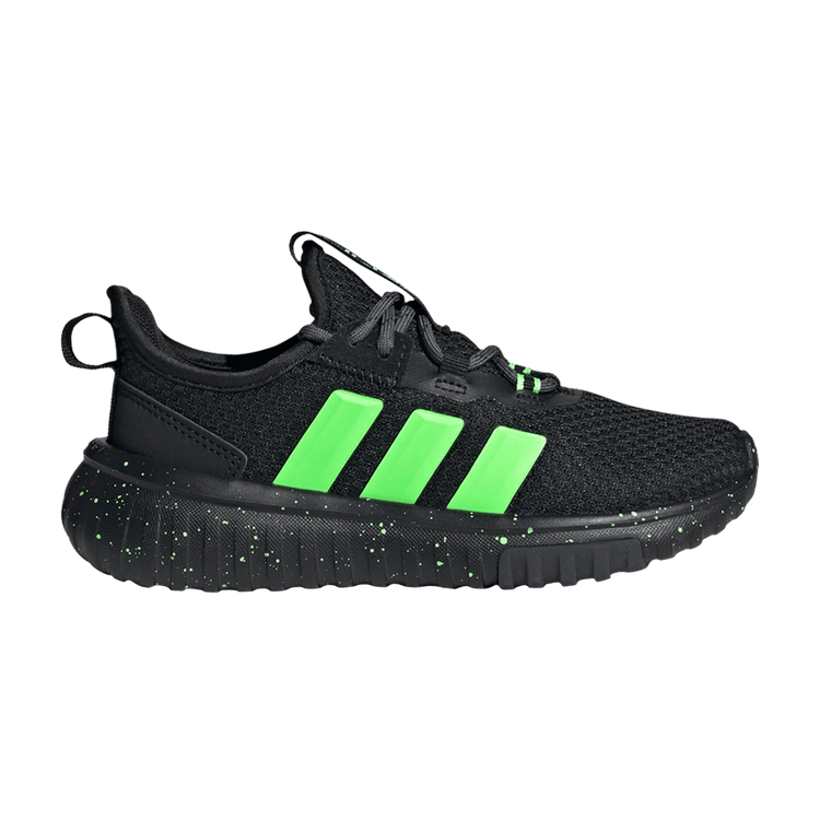 adidas Kaptir 4.0 K 'Black Lime Burst' — Core Black/Lime Burst/Cloud White