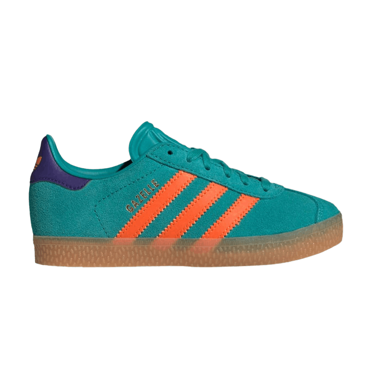adidas Gazelle C 'Pure Teal Impact Orange' — Pure Teal/Impact Orange/Collegiate Purple