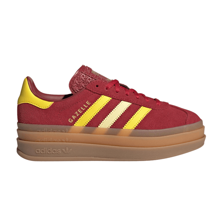 adidas Gazelle Bold J 'Team Victory Red Yellow' — Team Victory Red/Yellow/Gold Metallic