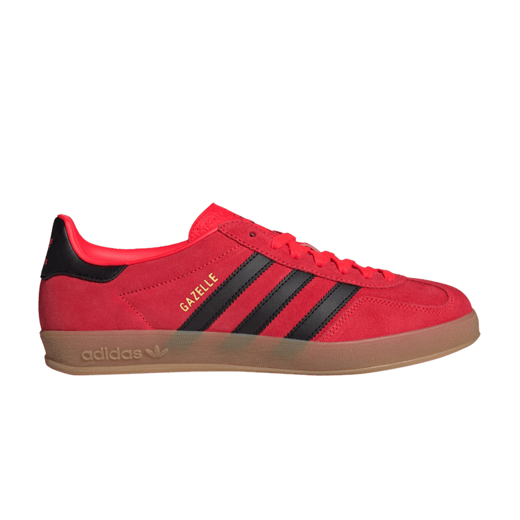adidas Gazelle Indoor 'Lucid Red Black' — Lucid Red/Core Black/Gold Metallic